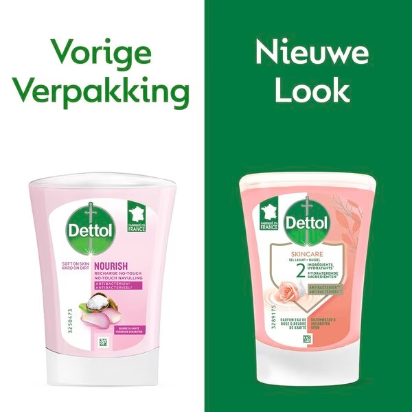 „Dettol“ antibakterinio rankų muilo su taukmedžio sviestu be prisilietimo papildymas, 250 ml