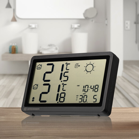 Meteo Temp HZ wireless weather station, with extra-large digits