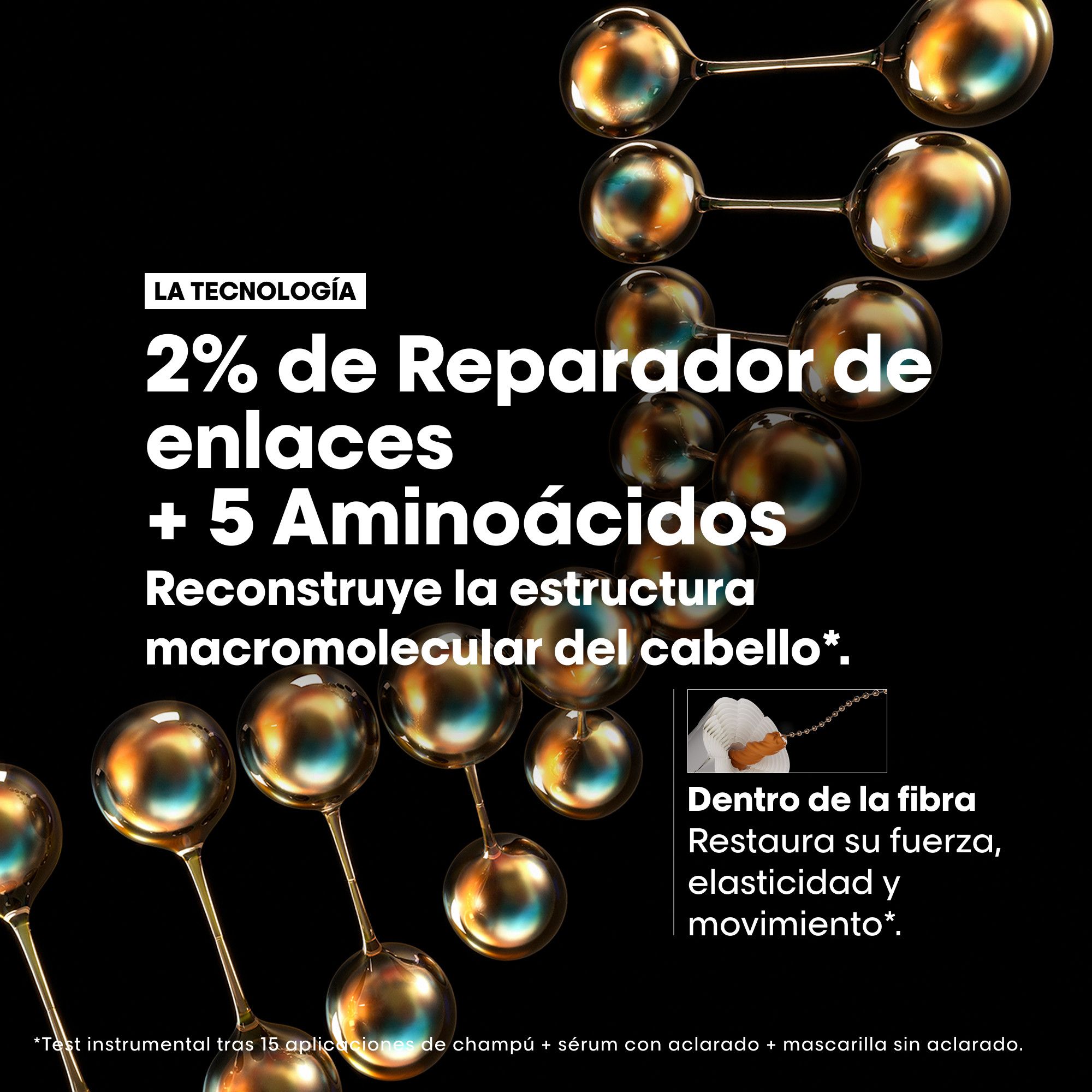 Serie Expert Absolut Repair Molecular bezoplachová krémová maska Profesionálne kadernícke masky