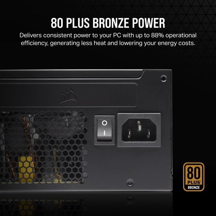 Alimentatore - CORSAIR - CX550 - 80 PLUS Bronze ATX