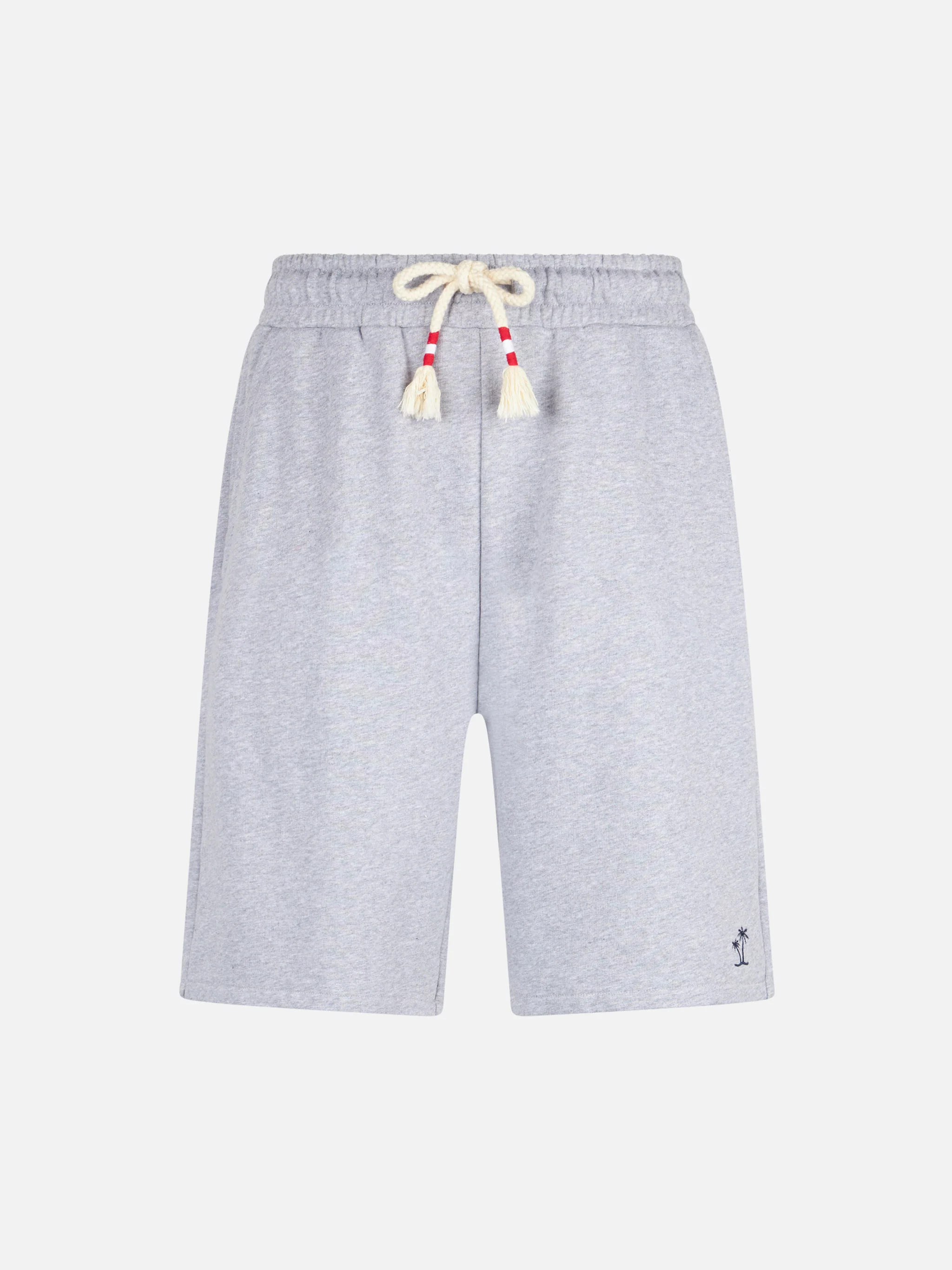 Bermudashorts voor heren van grijs katoen