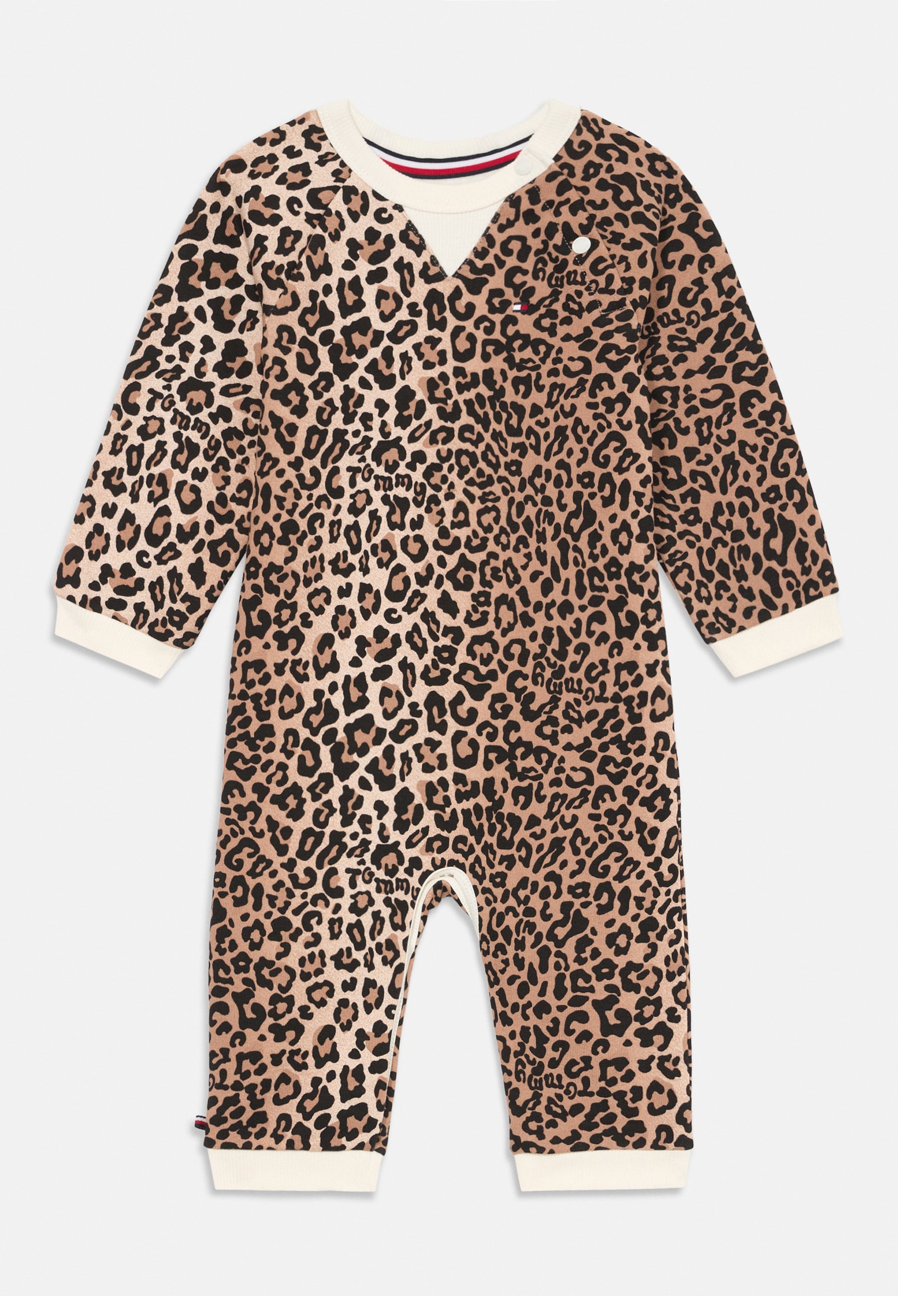 Tommy Hilfiger PRINTED COVERALL UNISEX - Kombinezonas - dramblio kaulo spalvos