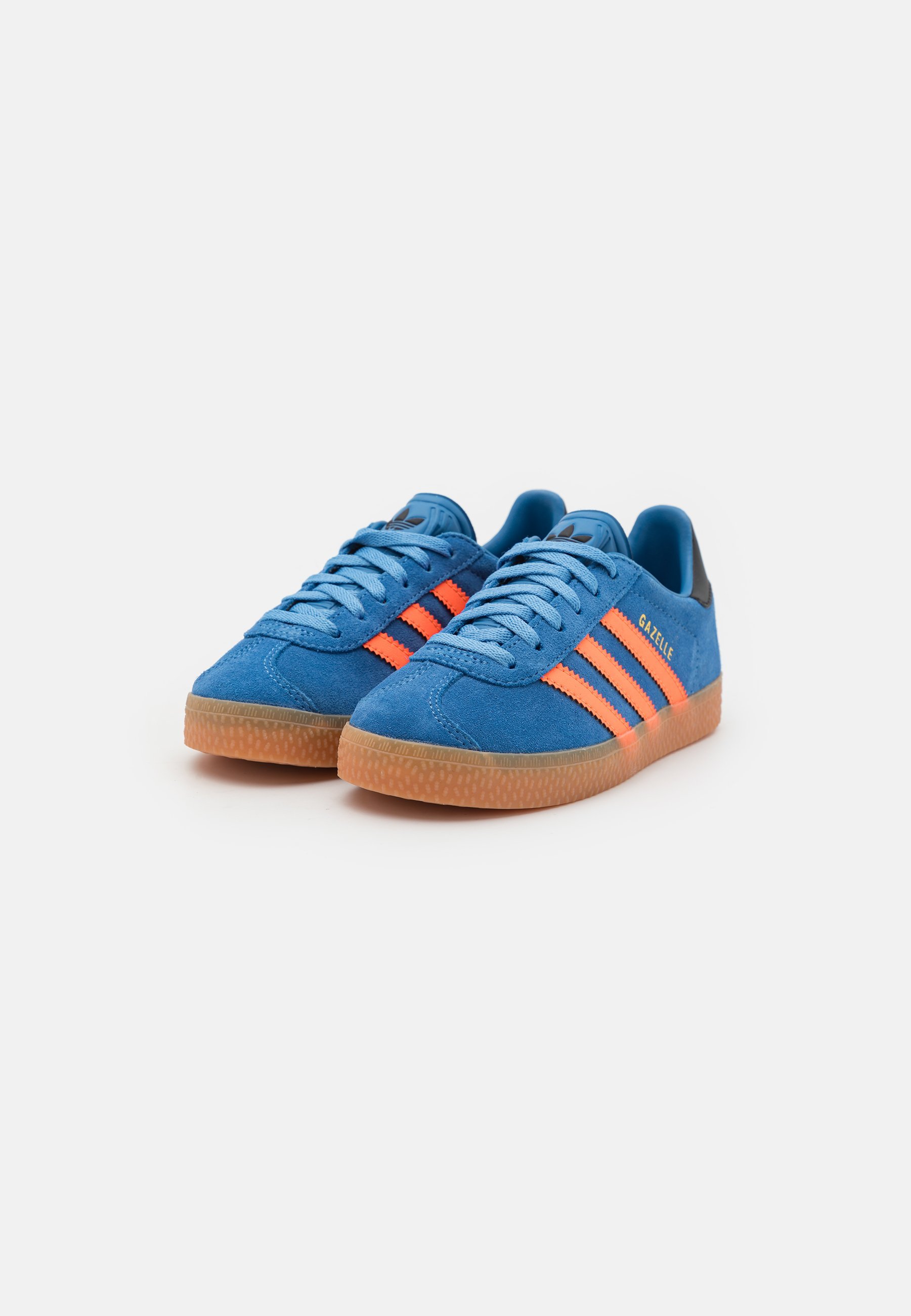 Adidas Originals GAZELLE KIDS - Scarpe da ginnastica - blu focus/arancione solare/nero
