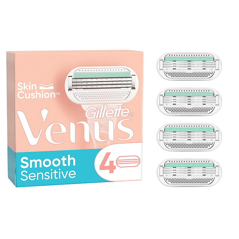 Gillette Gillette scheermesjes, 4-pack Venus Smooth Sensitive