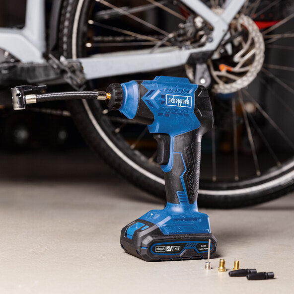 Cordless hand compressor C-AC20-X, incl. battery & charger