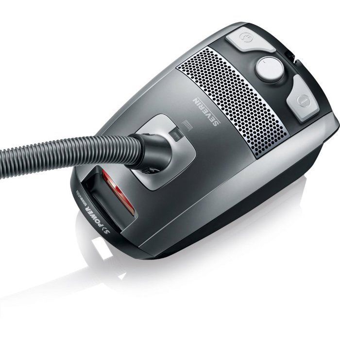 Beutelstaubsauger - SEVERIN - S'Power - 750 W - 72 dB - 3 l - 72 dB - Leise - Platingrau