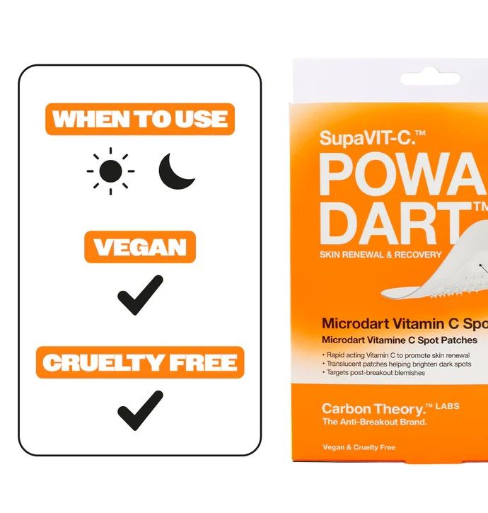 Powa Dart Microdart plāksteri ar C vitamīnu sejas kosmētikai