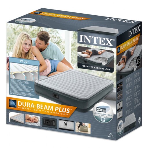 Cama De Aire Fiber-tech Comfort-plush Intex