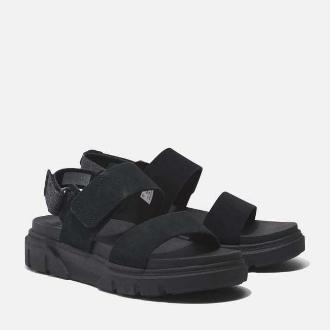 Sandalo a Doppia Fascia Greyfield da Donna in                colore nero