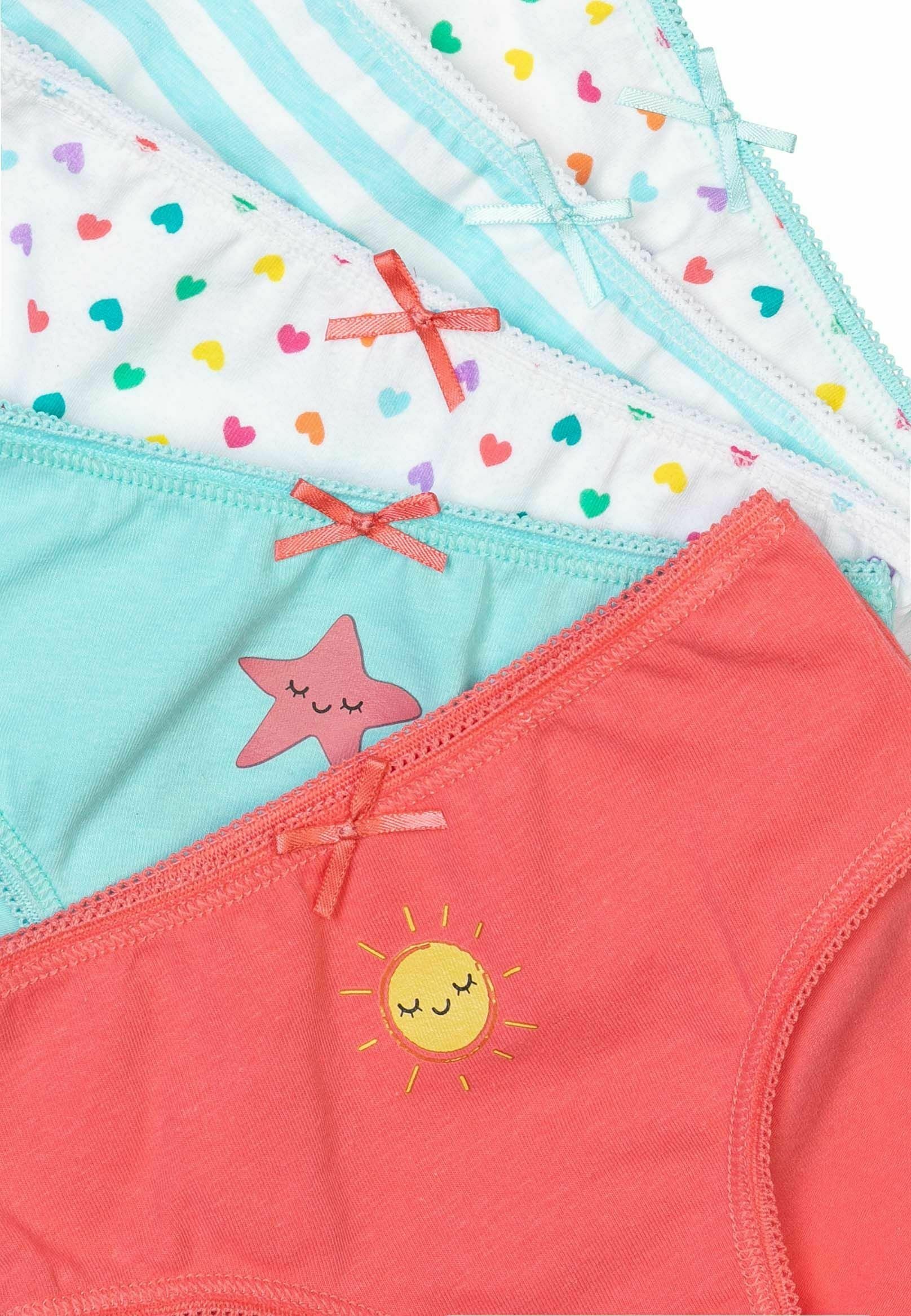 MINOTI 10 PACK KNICKERS - Majtki - zielono-biało-czerwone