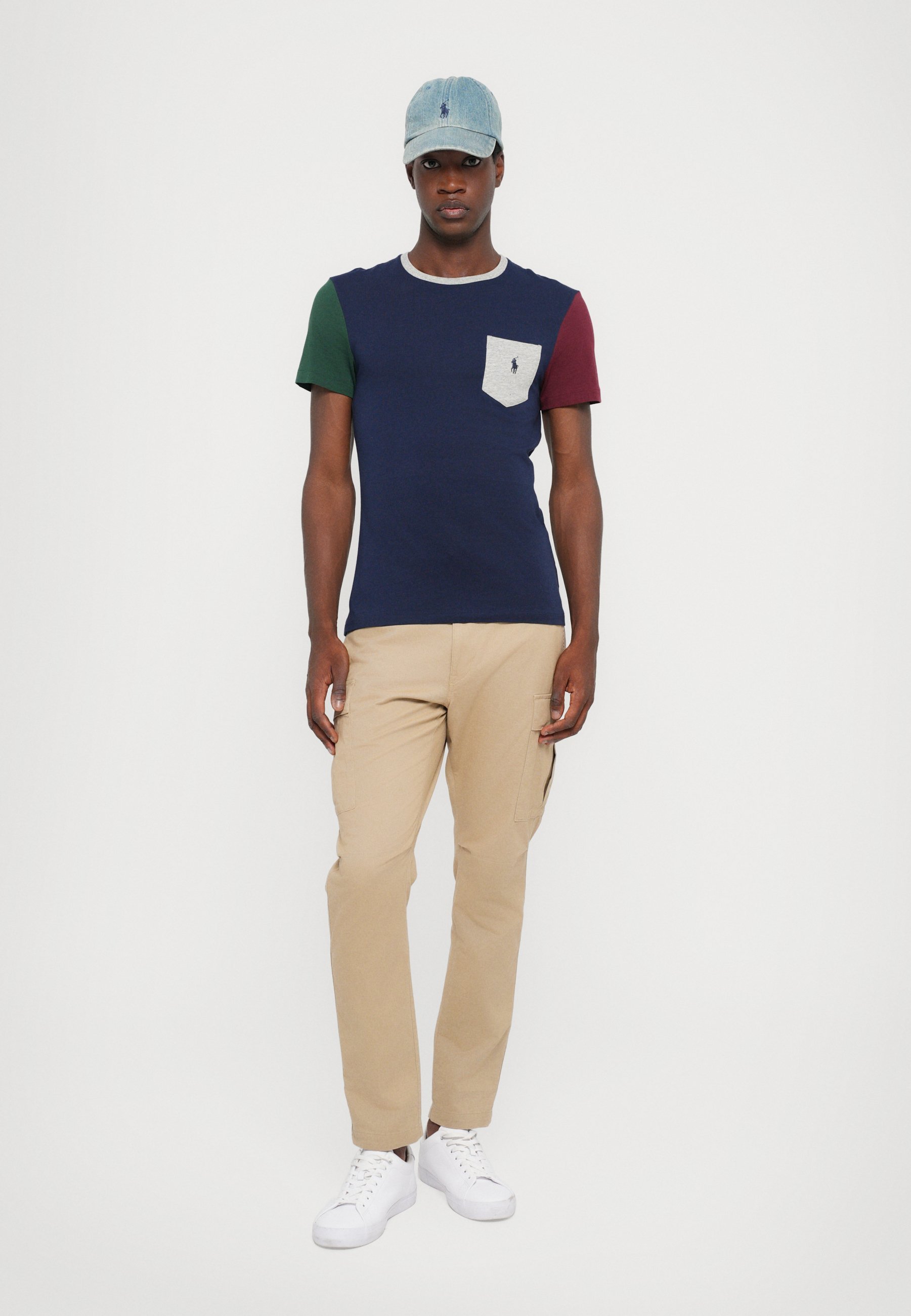 Polo Ralph Lauren T-shirt à manches courtes imprimé bleu marine croisière