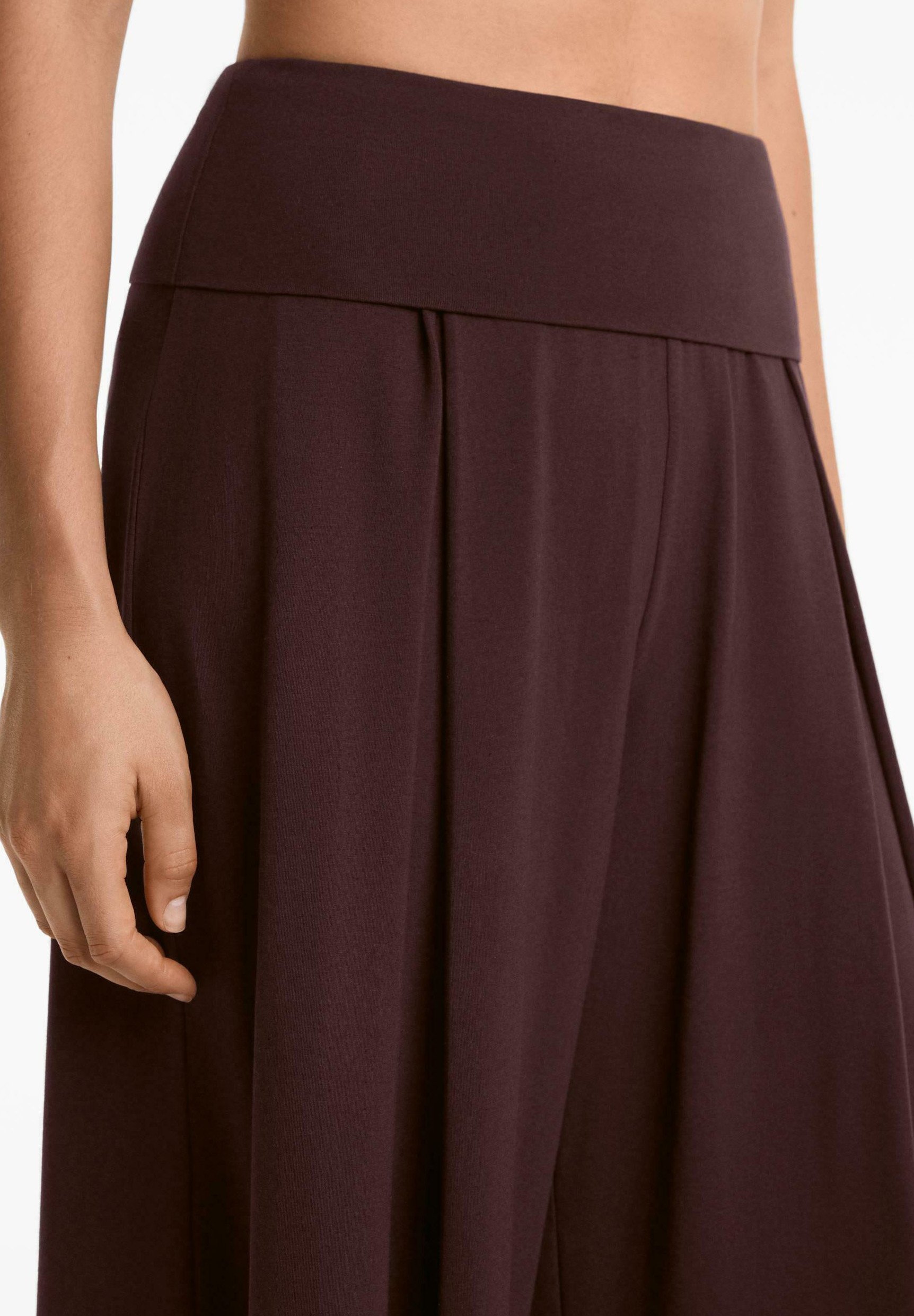 OYSHO MET OMSLAG - Broek - bruin