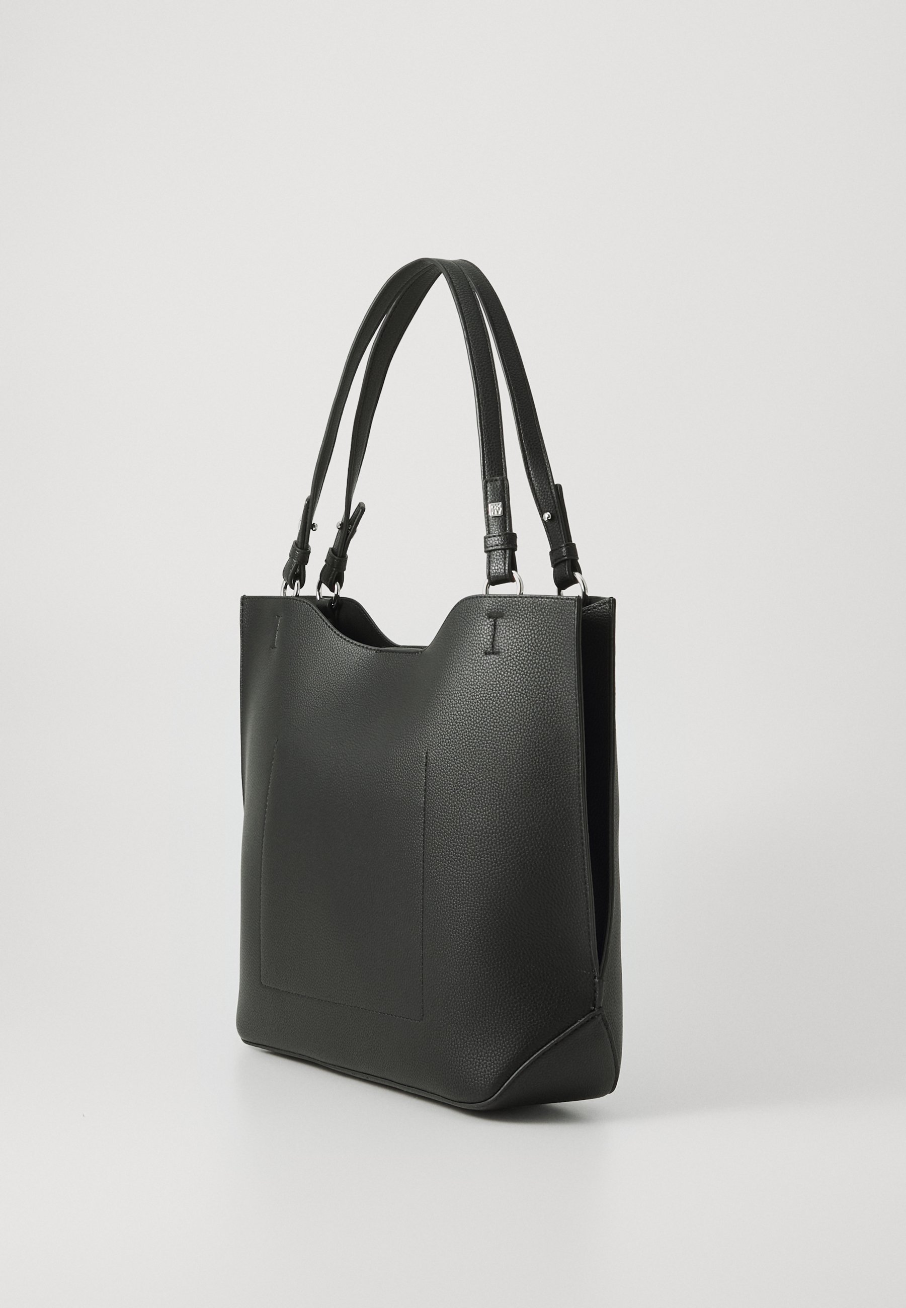 DKNY TOBY TOTE - Handtas - zwart/zilverkleurig