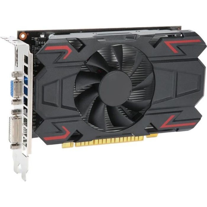 VINGVO Carte graphique de bureau 4 Go Accessoires de réseau d'ordinateur de bureau de carte graphique ATI HD6770 4GB 128Bit DDR5