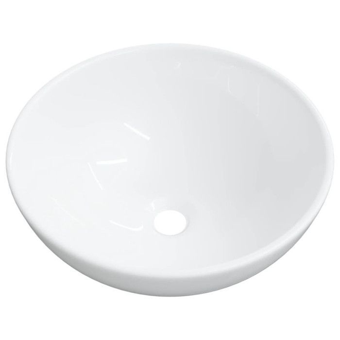 Lavabo - Blanco - 28x28x10 cm - Cerámica - Resistente a los arañazos - Fácil de limpiar