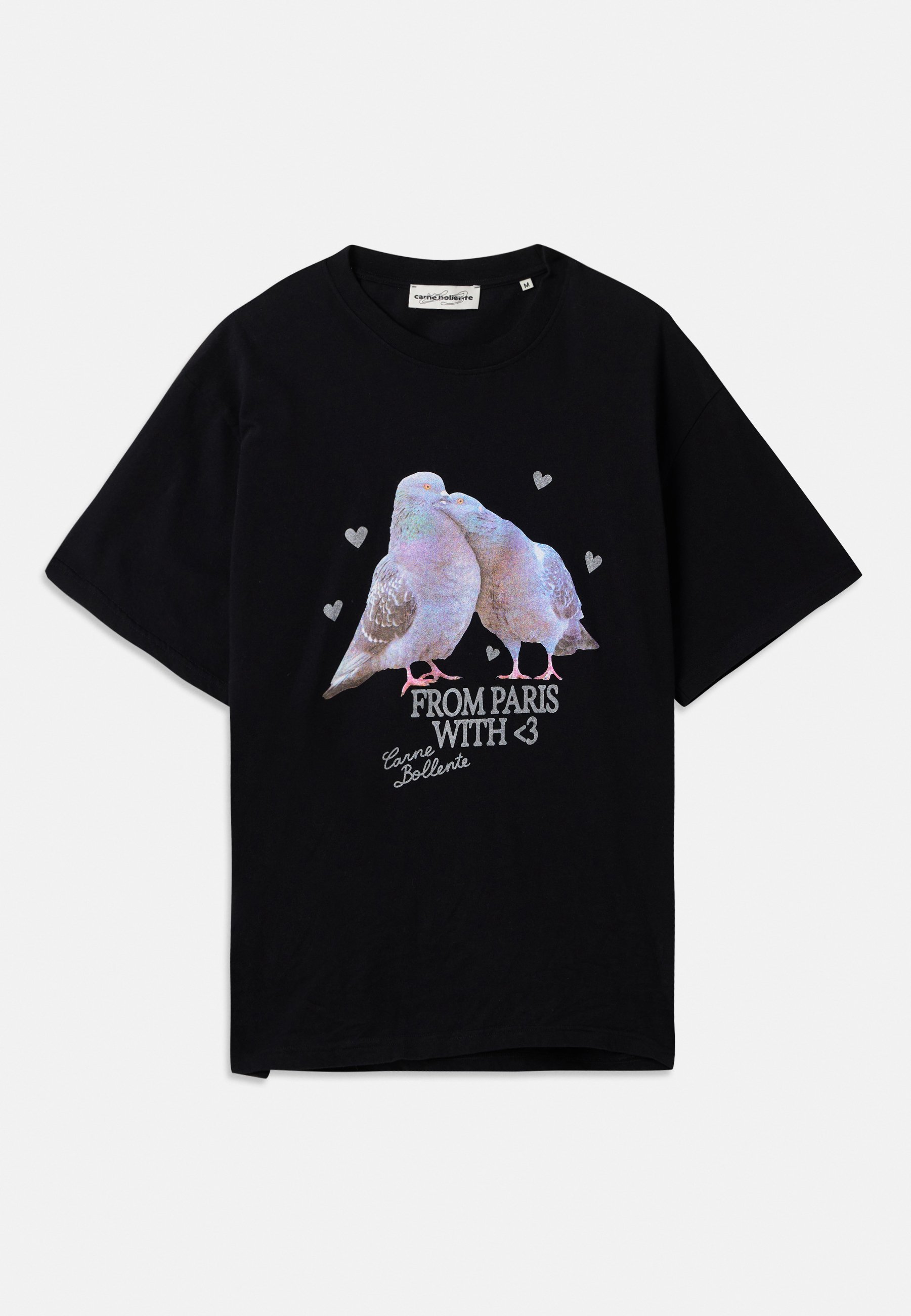 Carne Bollente LOVEBIRDS UNISEX - T-shirt met print - zwart