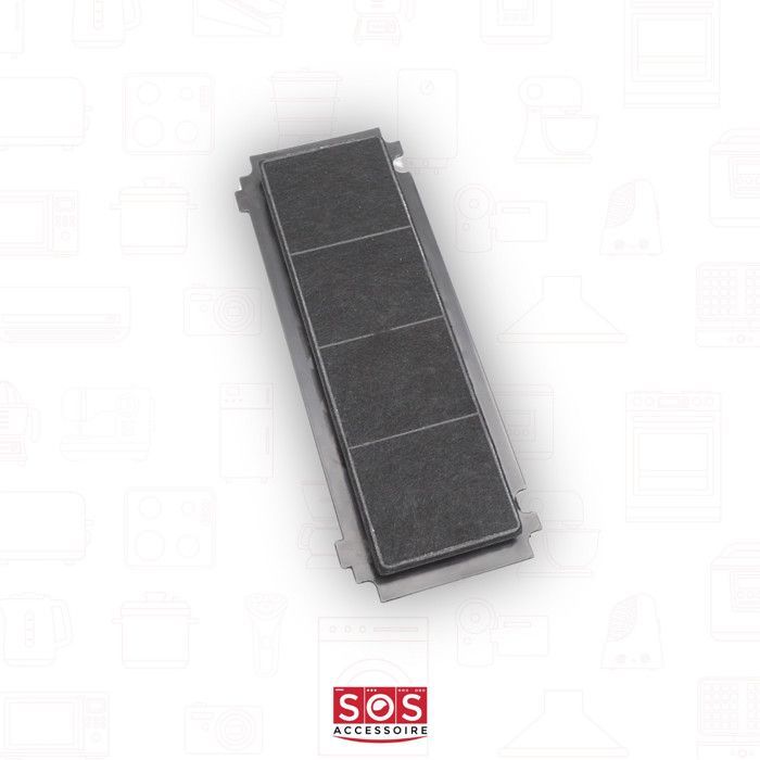 SOS Accessoire Kit filtres à charbon 330X300mm et 1 filtre 267X98mm pour Hotte AFFCAF203 AIRFORCE