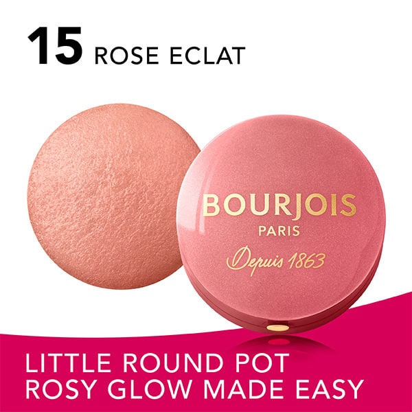 Fard in vasetto rotondo Bourjois 15 Rose Eclat