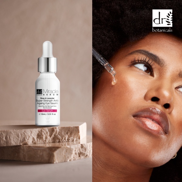 Siero contorno occhi antietà alla rosa e lavanda Dr Botanicals 15 ml