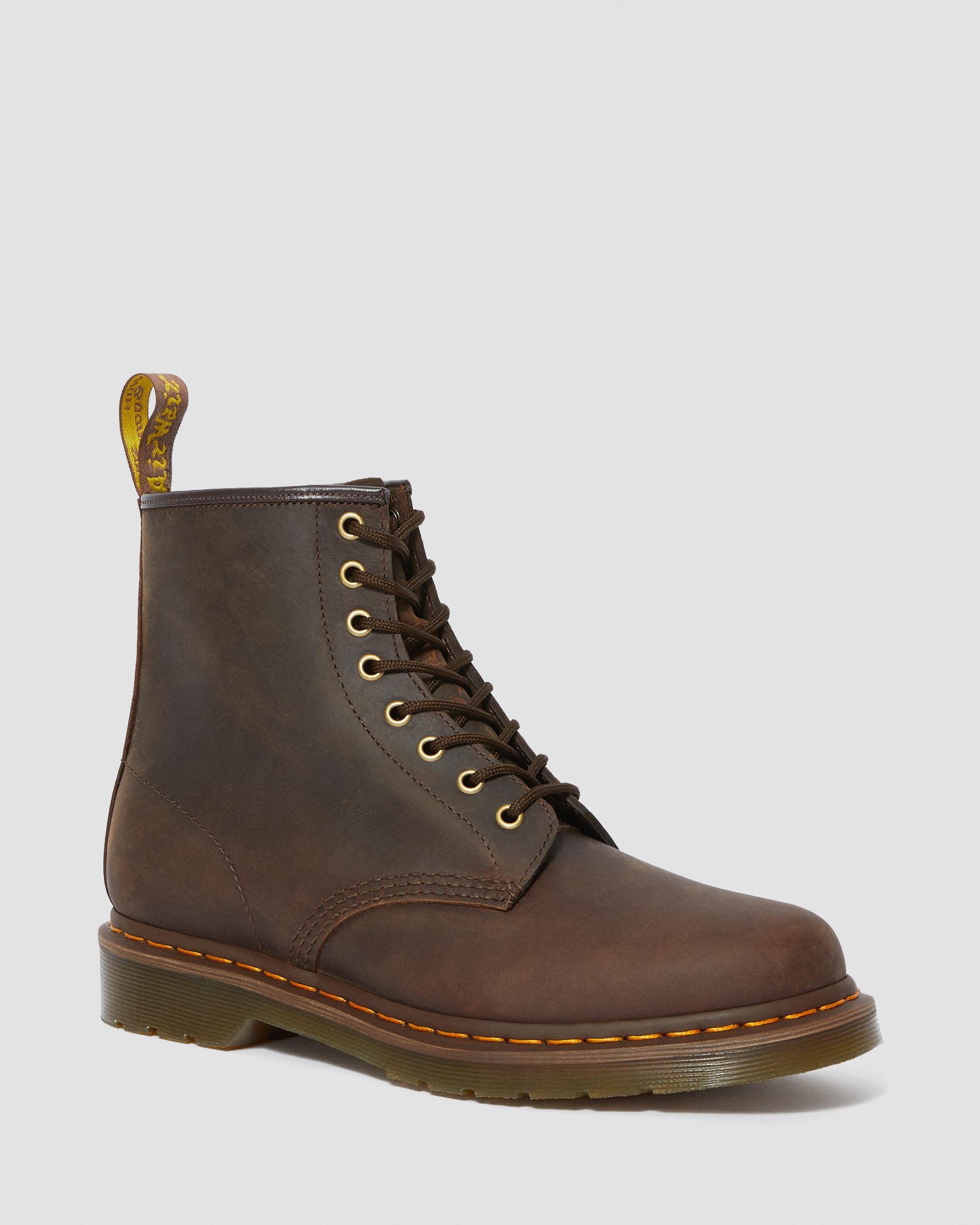 1460 Crazy Horse Leather Lace Up Boots