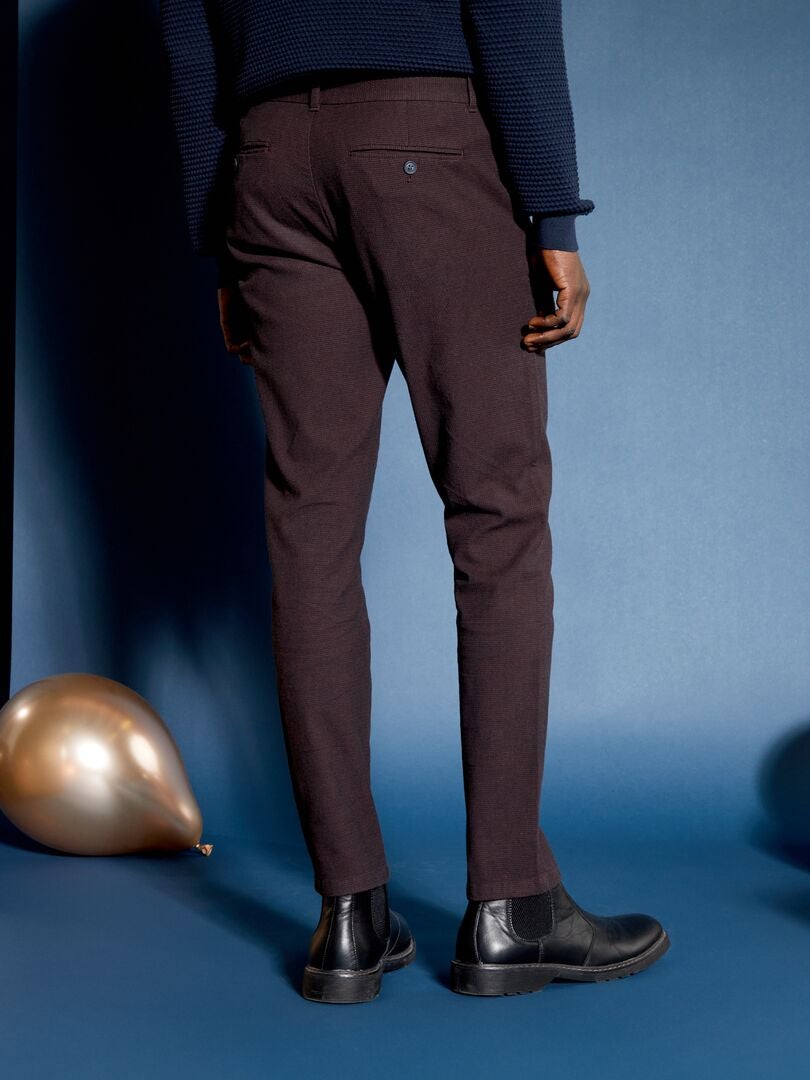 Calça Chino Slim - ROXA