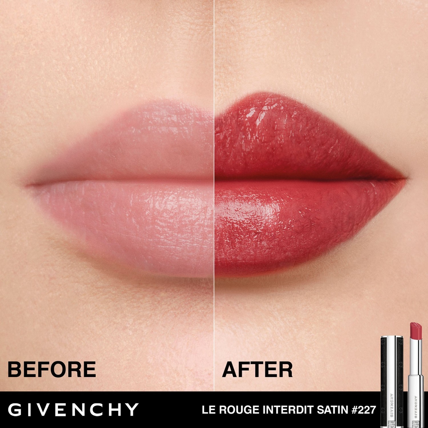 Lūpų dažai LE ROUGE INTERDIT SATIN - 2,7 g