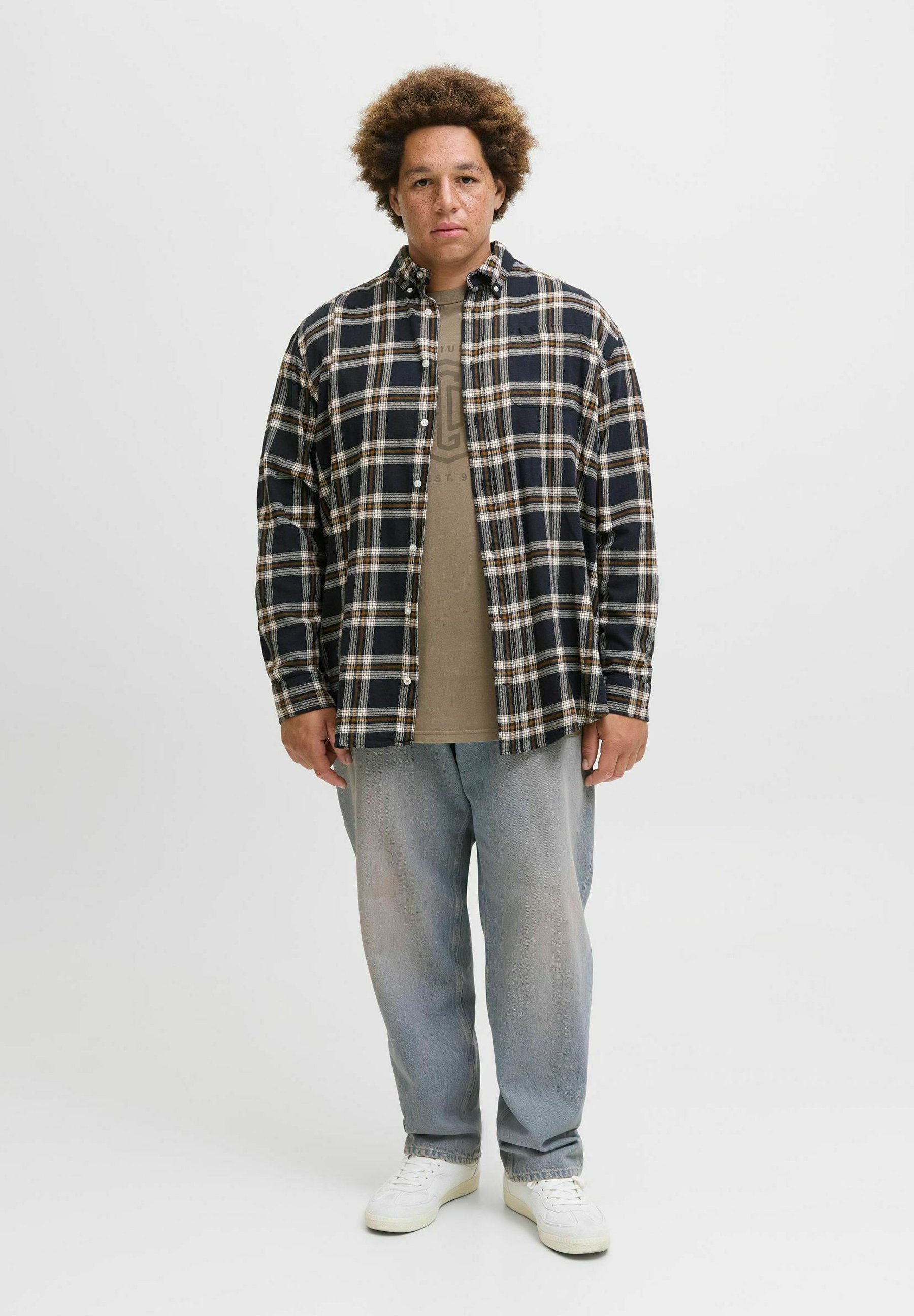 Jack & Jones T-shirt met print - steengrijs