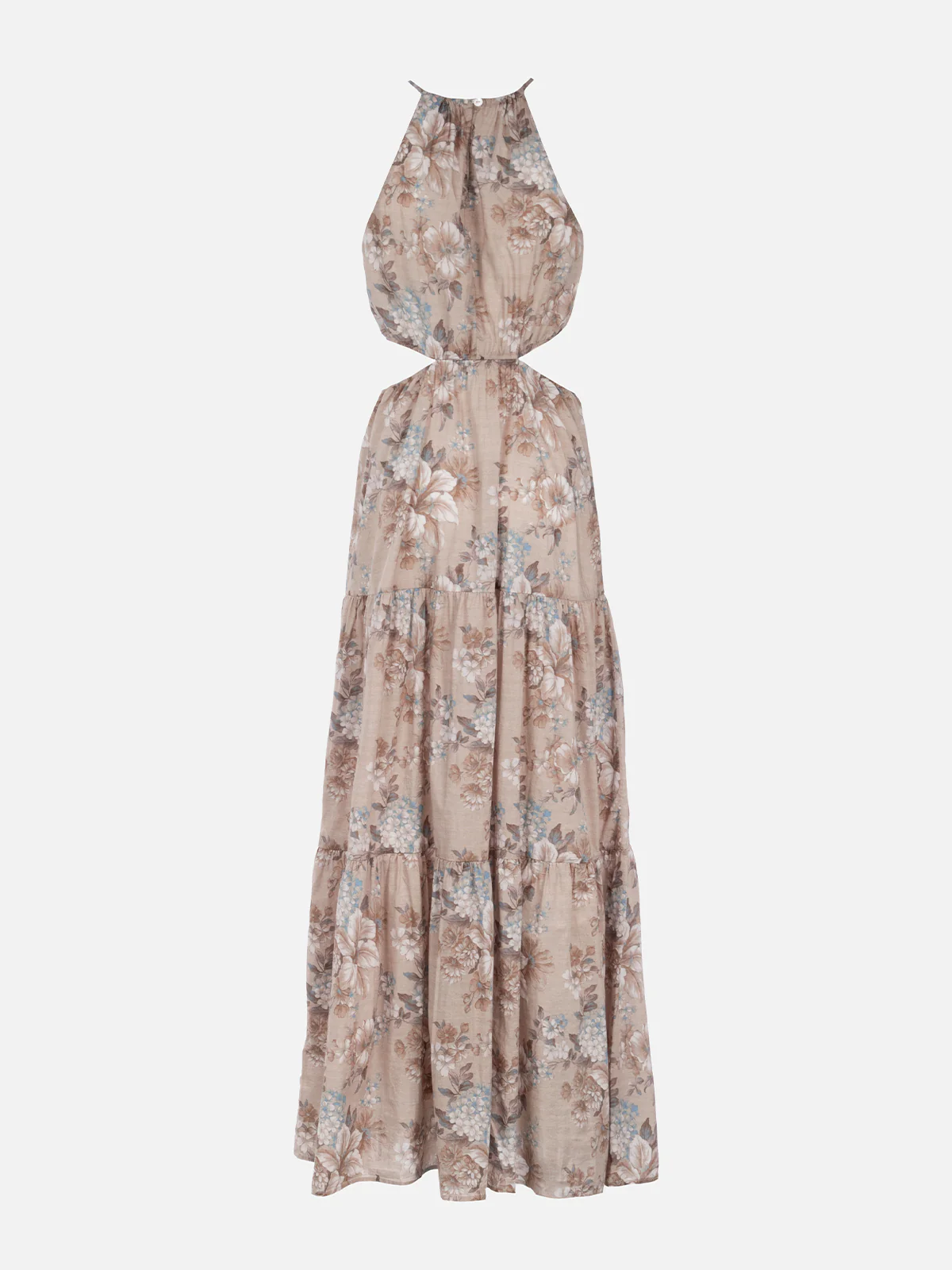 Lange jurk voor dames van Kaby met bloemenprint