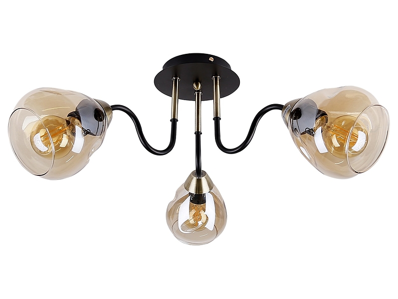 Lampa sufitowa Unica 3-punktowa metalowa czarna