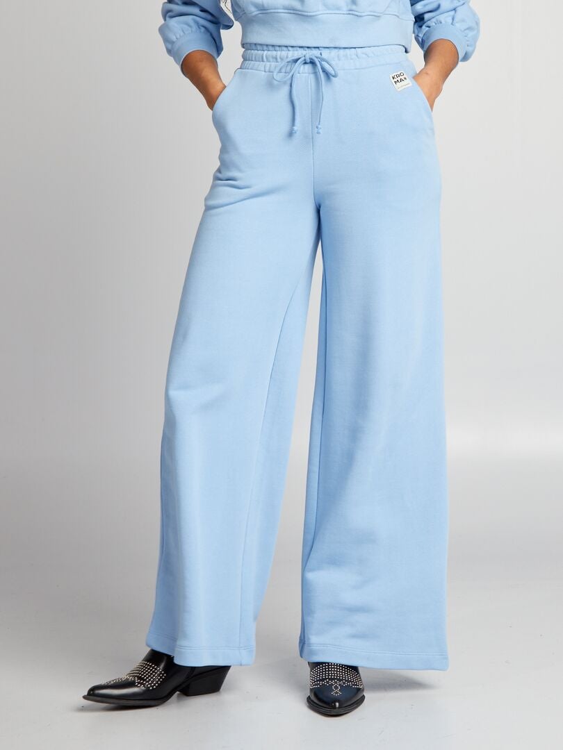 Fleece joggingbroek - BLAUW