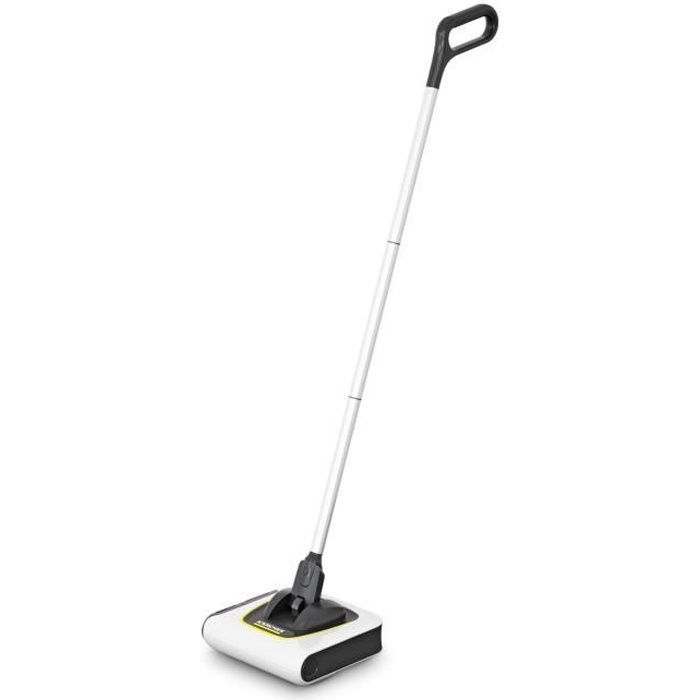 KARCHER KB 5 - Escoba eléctrica inalámbrica - Autonomía de 30 min en suelos duros (20 min en alfombras) - Compacta y ligera (1,2 kg)