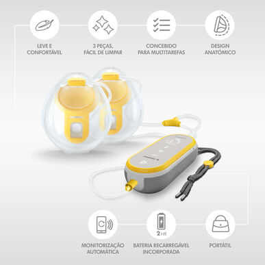 Medela Freestyle Free elektrisk bröstpump dubbelförpackning 1 enhet 1 enhet