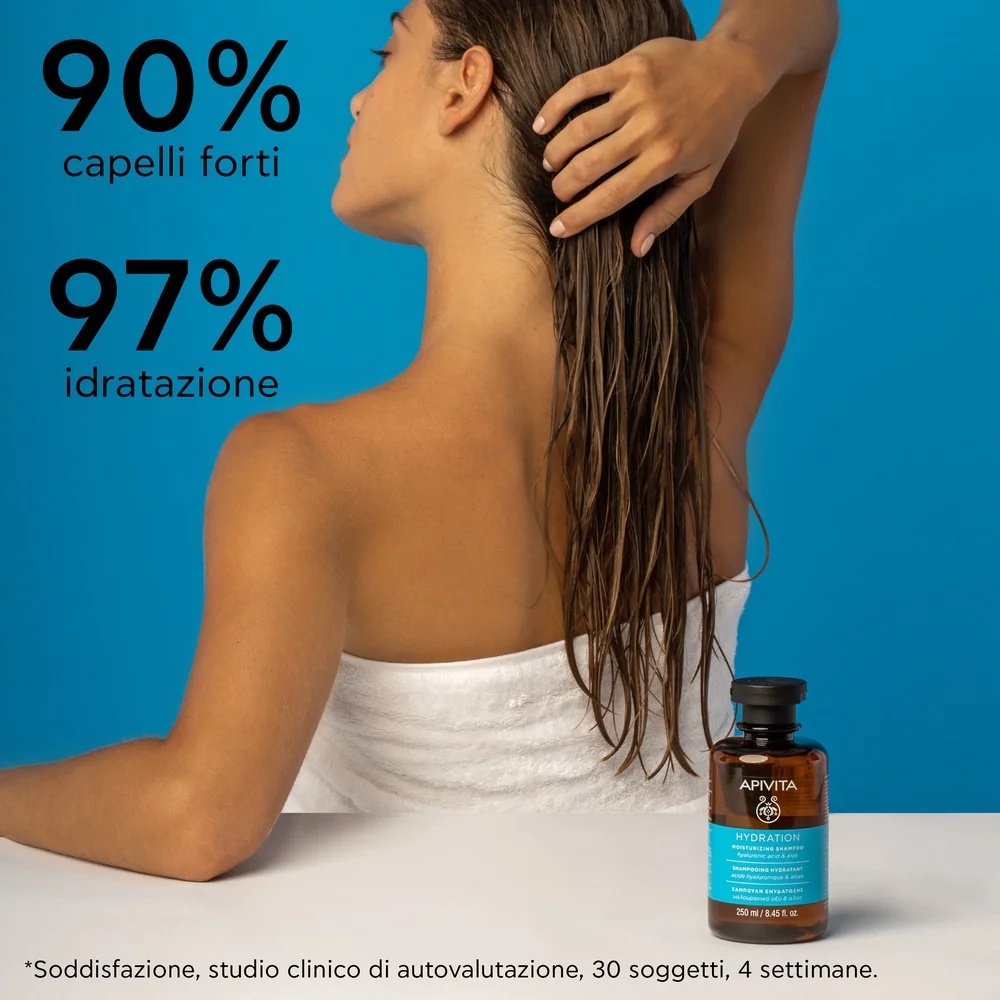 APIVITA Apivita Hydraterende shampoo met hyaluronzuur en aloë vera 250 ml Hydraterend