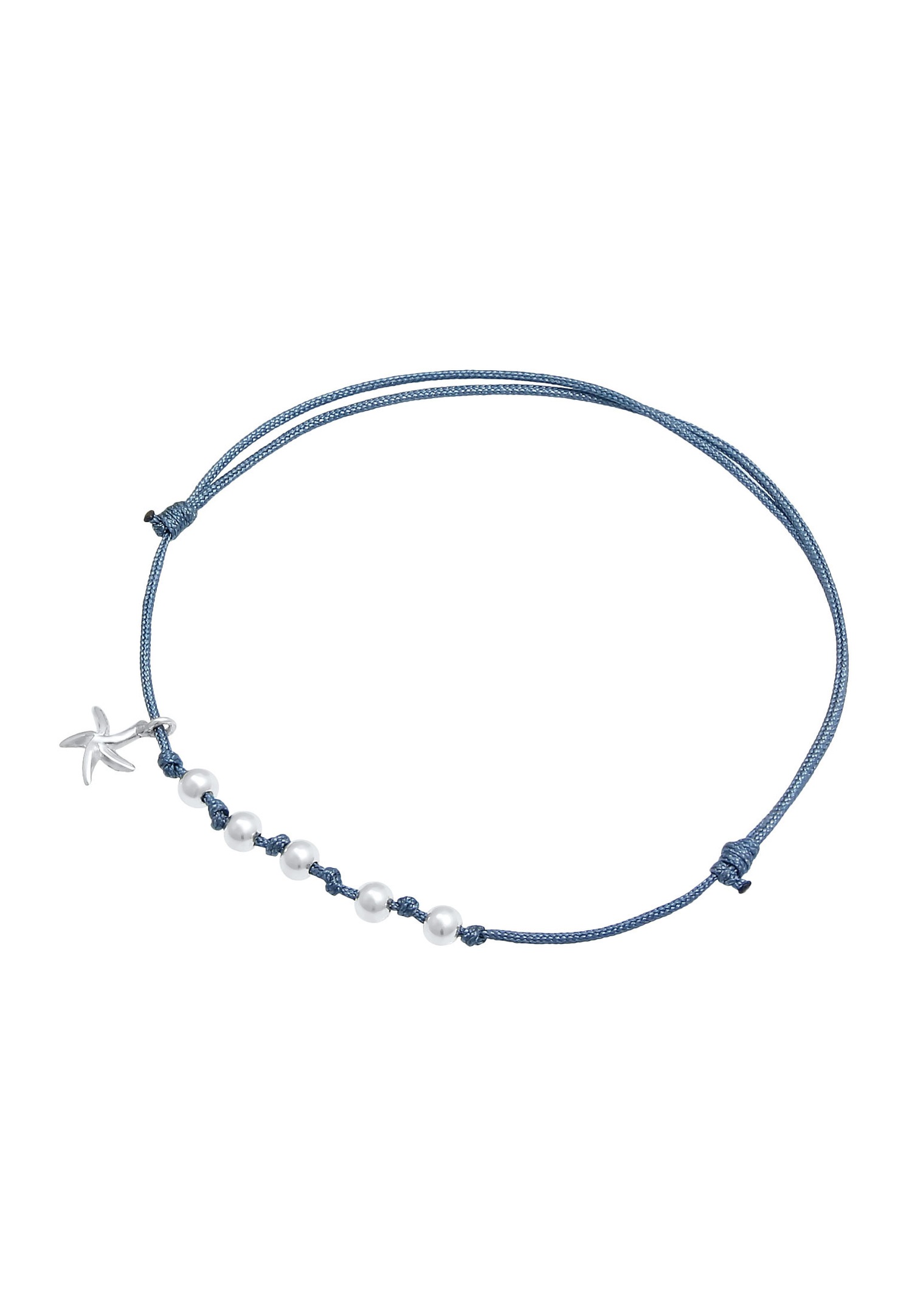 Elli Mesdames Boules d'étoiles de mer Tendance estivale Réglable en argent sterling 925