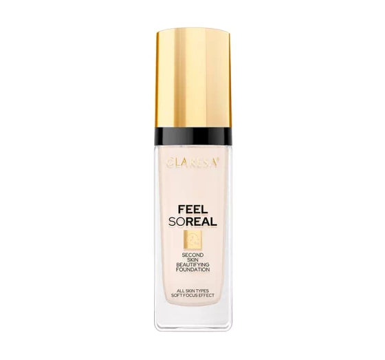 Claresa Feel So Real pielęgnujący podkład do twarzy 02 Light 34 g