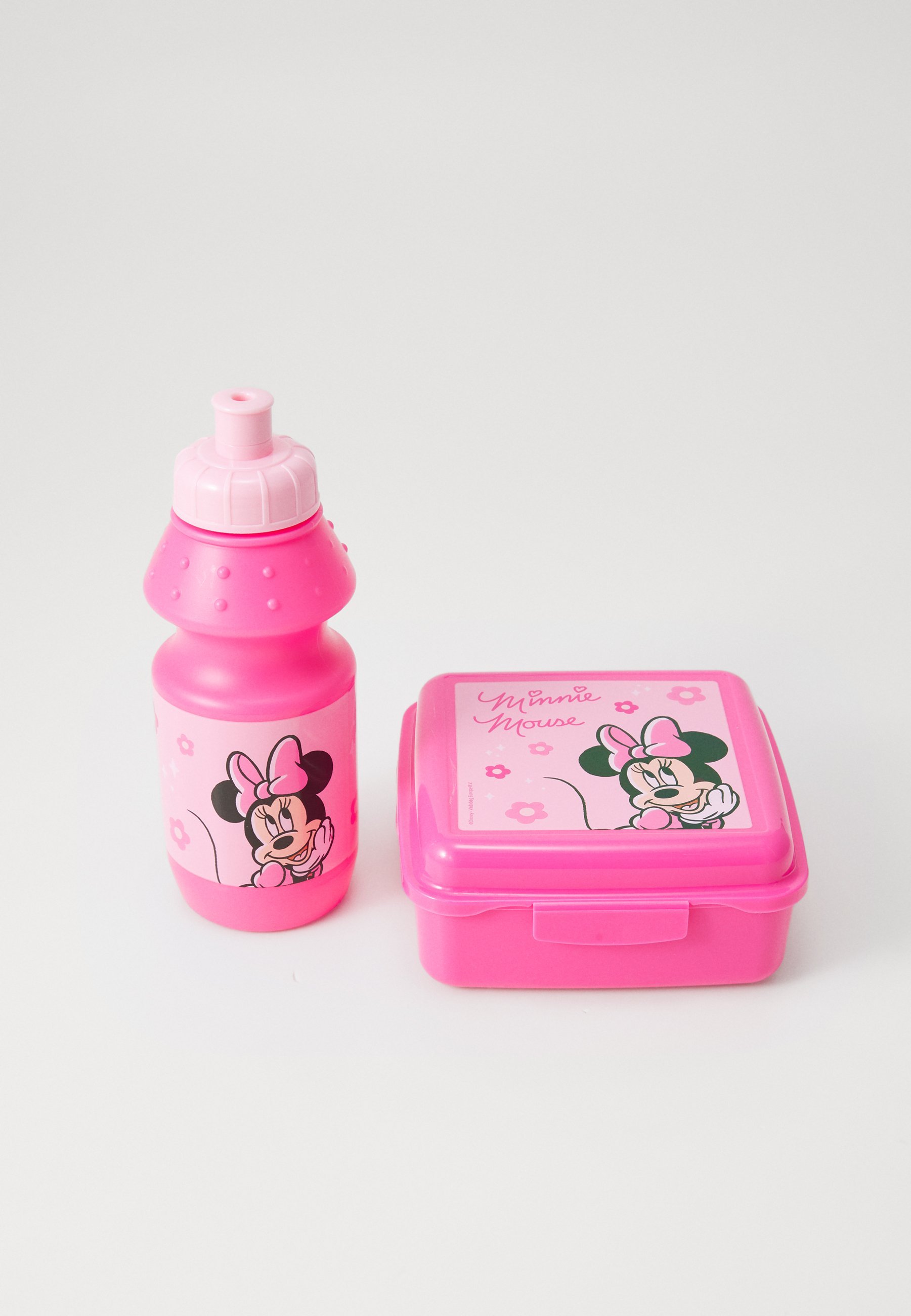 Kidzroom MINNIE MOUSE LUNCHTAS, SNACKBOX EN FLES UNISEX SET - Drinkfles - roze