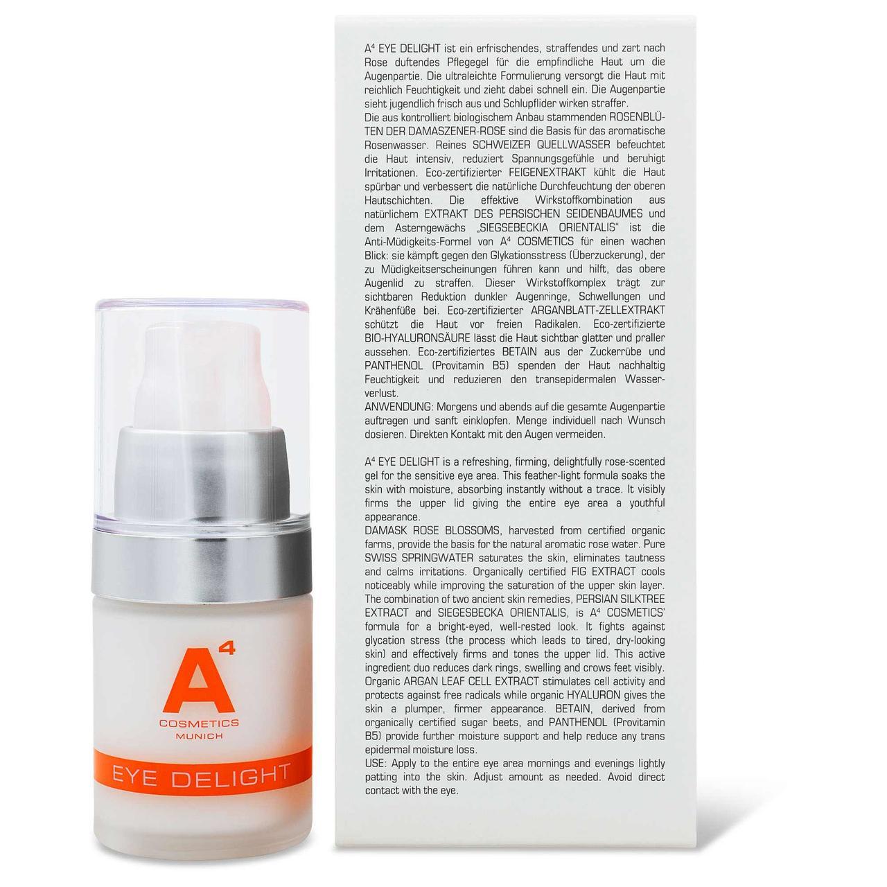 A4 Cosmetics Eye Roller Eye Delight gel za podizanje lica - 15 ml