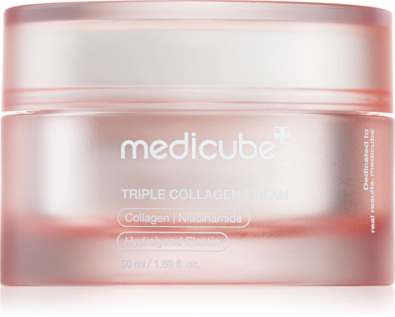 Creme firmador e lifting com colágeno medicube Triple Collagen Cream.
