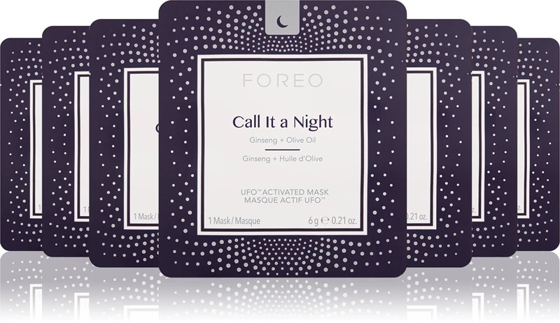 FOREO UFO™ Call It a Night atgaivinamoji naktinė kaukė, skatinanti odos atsinaujinimą ir maitinanti