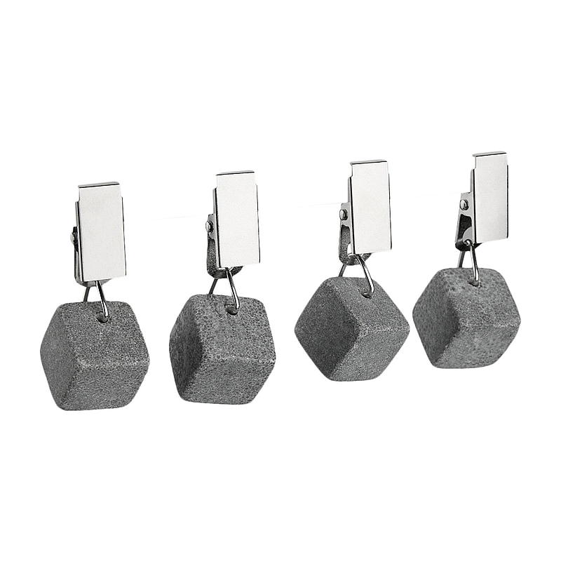 Tafelkleedgewicht 4-pack steen