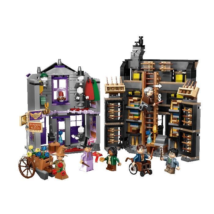 LEGO Harry Potter 76439 Ollivander's and Madam Malkin's Clothing, Wizarding Gifts, Toys, Collectibles, Ages 8+