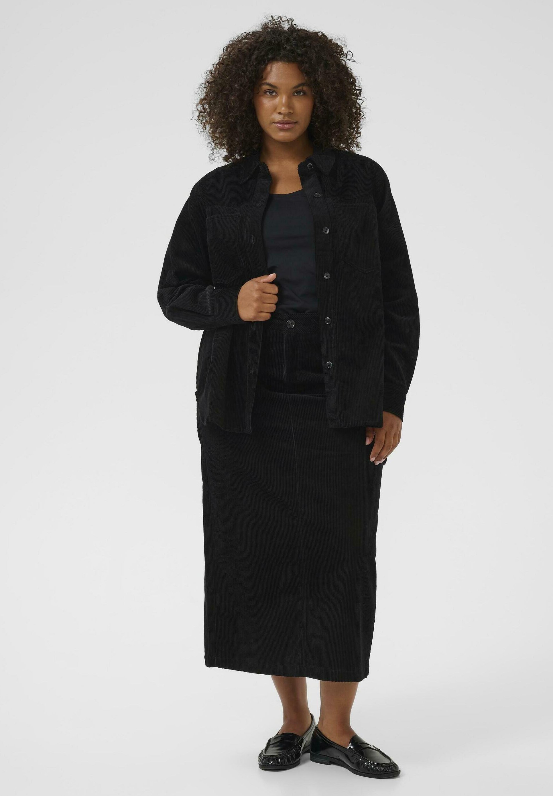 Kaffe Curve KIRSTIN - Sommerjacke - tiefschwarz
