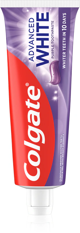 Creme dental clareador Colgate Advanced White Purple White