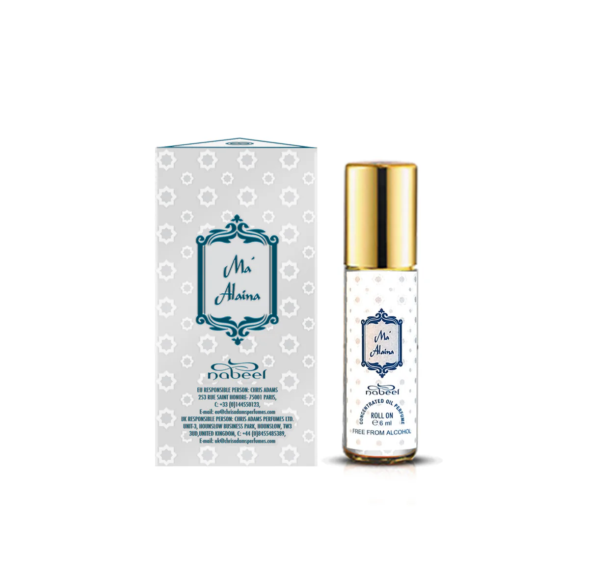 Oil Perfume Ma'Alaina Roll On Oil Perfume - Huile de Parfum Unisex, Huile de Parfum, Parfum