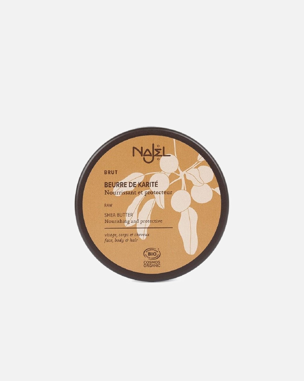 Najel ķermeņa sviests ar tīru šī sviestu - 100 g