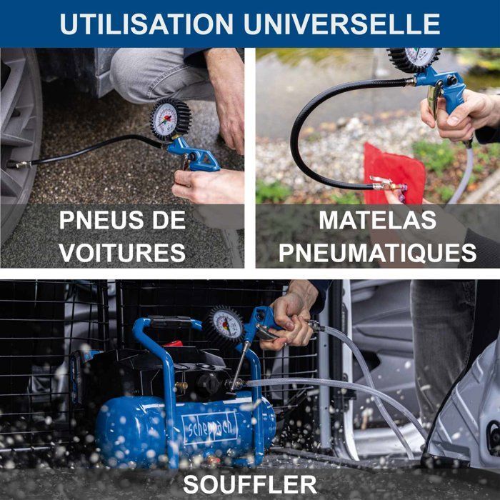 Cordless compressor with 2Ah starter kit + 2Ah battery C-ACT160/6-X - Set 2.5 - SCHEPPACH