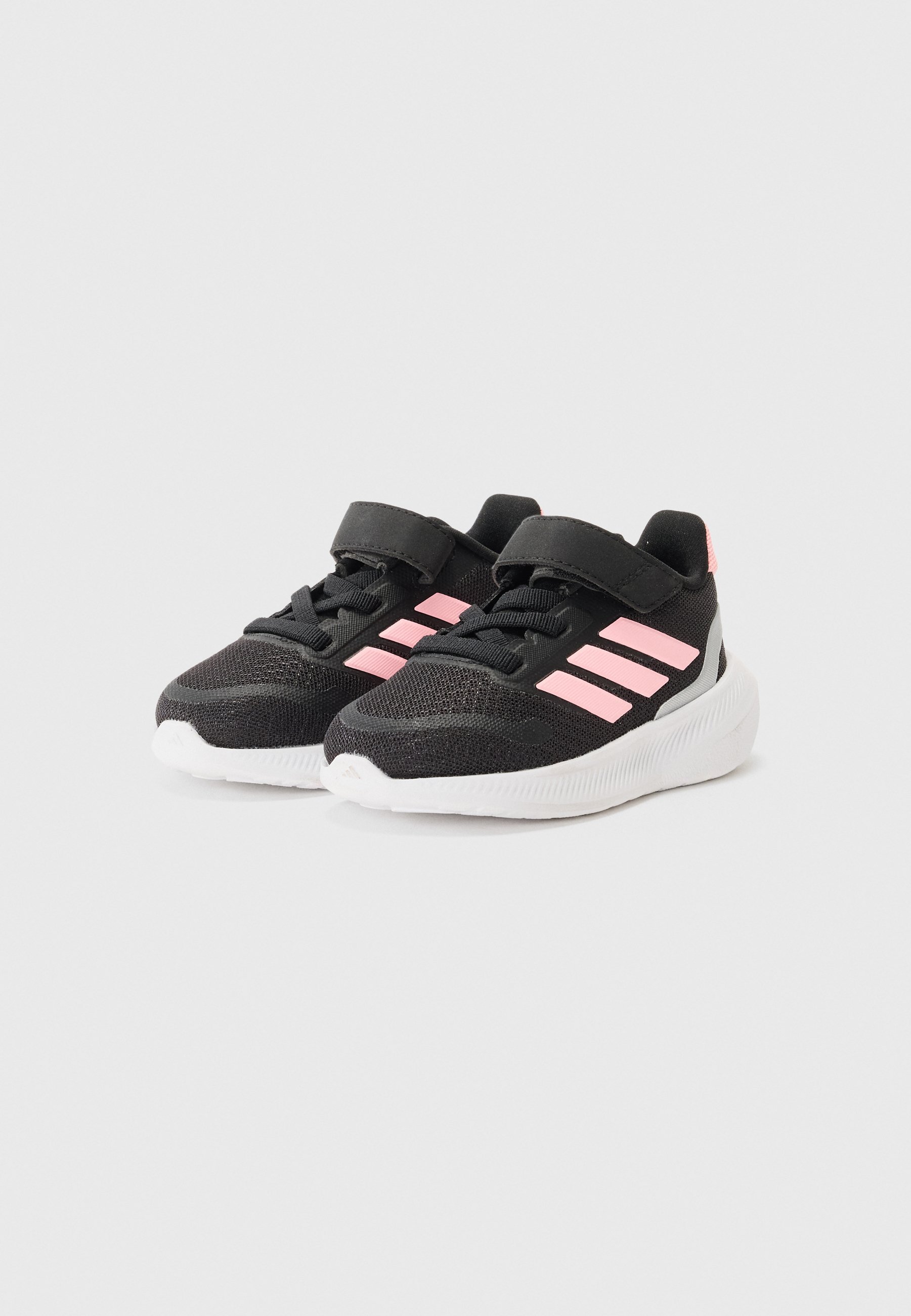 adidas Performance RUNFALCON UNISEX - Pantofi de alergare pentru șosea - negru intens/roz pal/argintiu