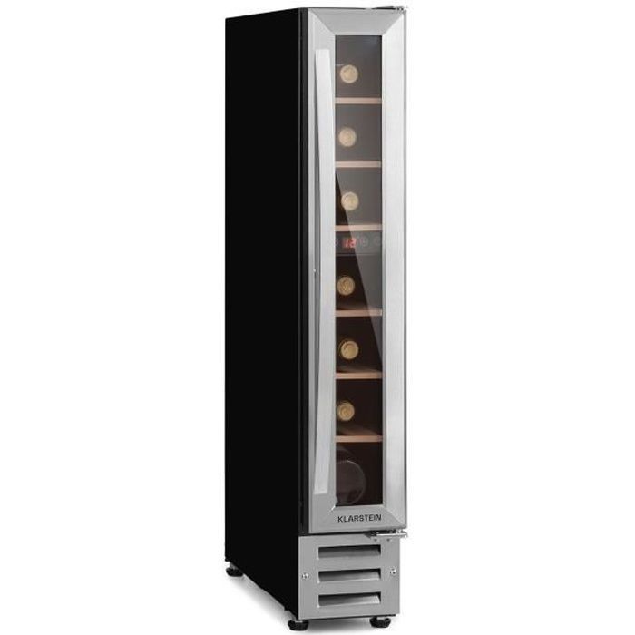 Built-in wine cellar - Klarstein Vinovilla 7 Built-in Uno Onyx - 20 L - 7 bottle capacity - silver