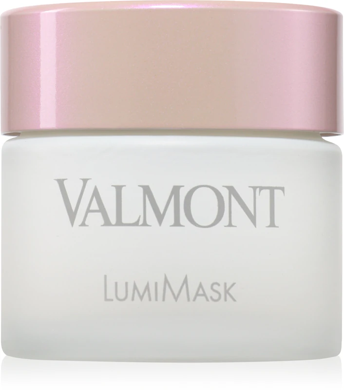 Máscara facial hidratante Valmont LumiMask para uma pele radiante.