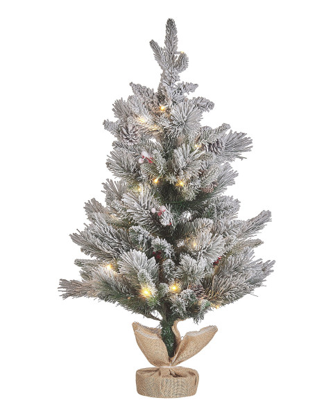 Choinka sztuczna z lampkami 90 cm zielona